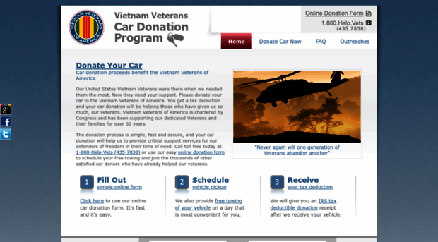 vietnamveteranscardonation.com