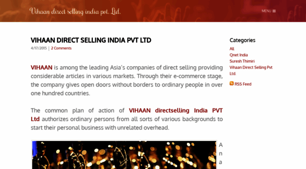 vihaandirectsellingindiapvtltd.weebly.com