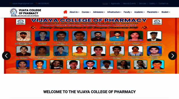 vijayacollegeofpharmacy.com