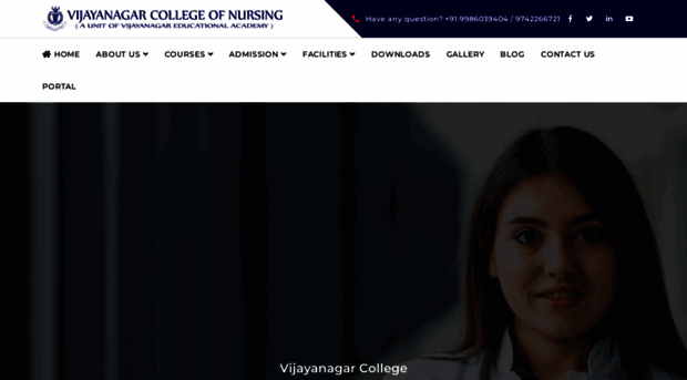 vijayanagarcollegeofnursing.com