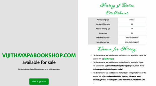 vijithayapabookshop.com