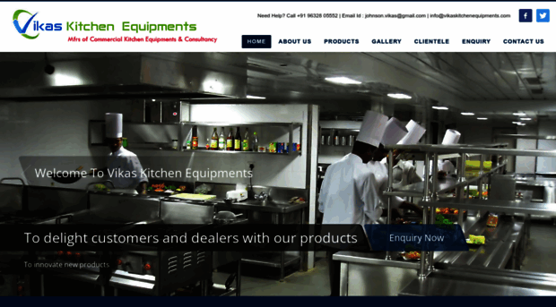 vikaskitchenequipments.com