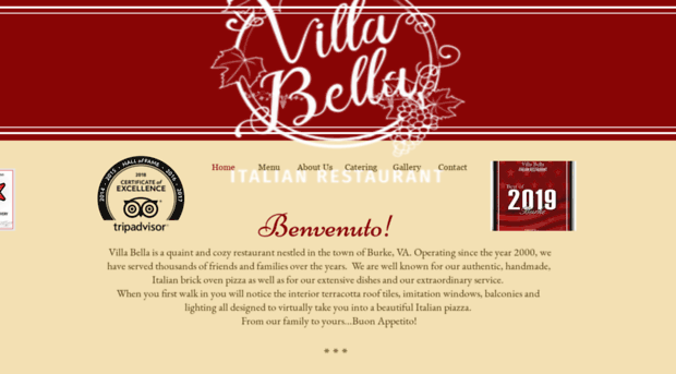 villabellaristorante.com