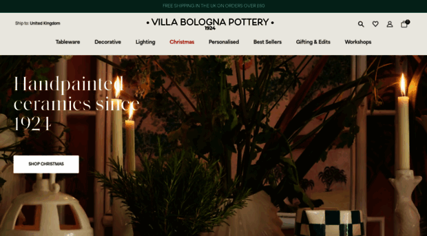 villabolognapottery.com