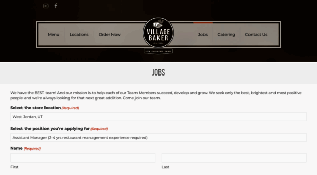 villagebakerjobs.com