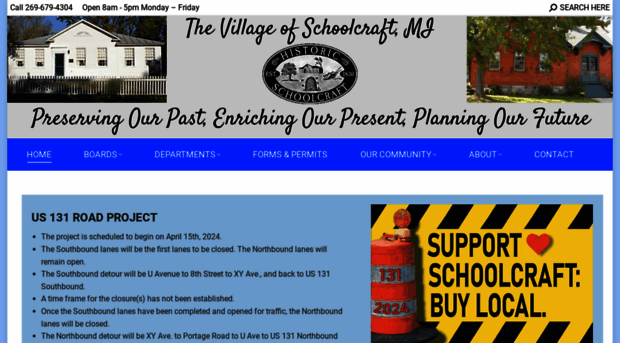 villageofschoolcraft.com