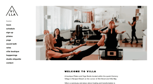 villapilatesandyoga.com