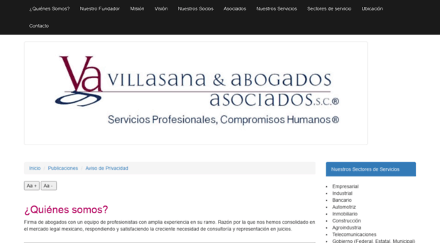 villasanaabogados.com