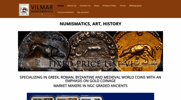 vilmarnumismatics.com