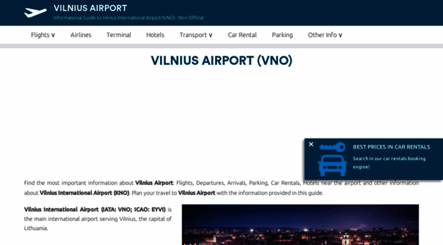 vilnius-airport.com