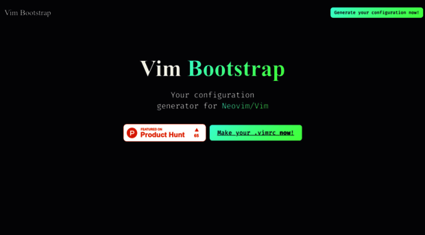 vim-bootstrap.com