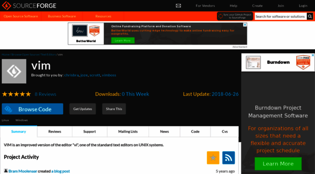 vim.sourceforge.net