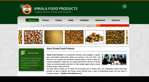 vimalafoods.com