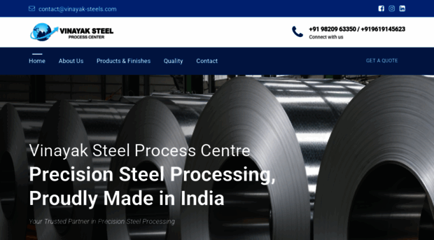 vinayak-steels.com
