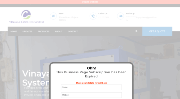 vinayakcoolingsystem.advertroindia.co.in