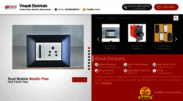 vinayakelectricals.net