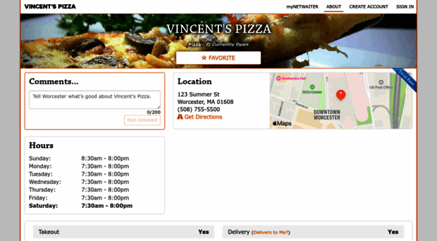 vincentspizzapasta.netwaiter.com