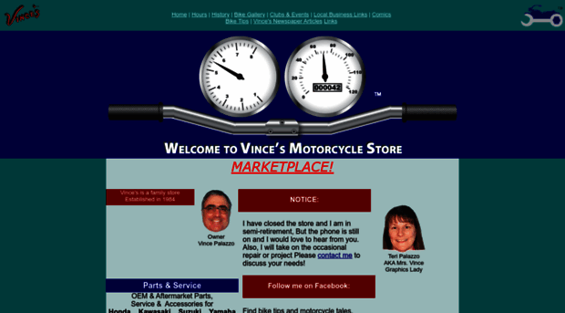 vincesmotorcyclestore.com