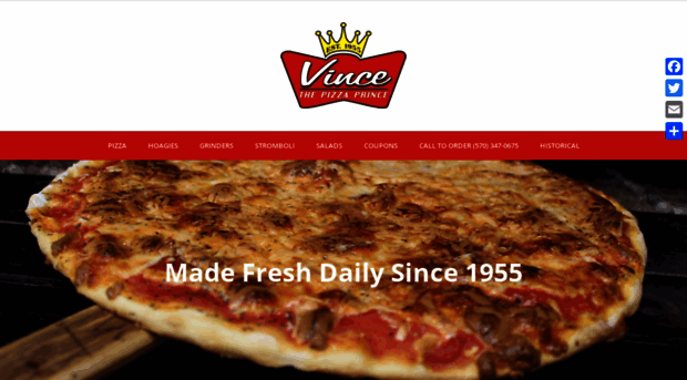 vincethepizzaprince.com