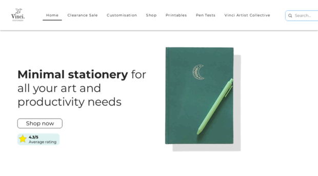 vincistationery.com