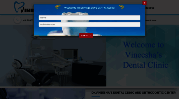 vineeshasdentalclinic.com