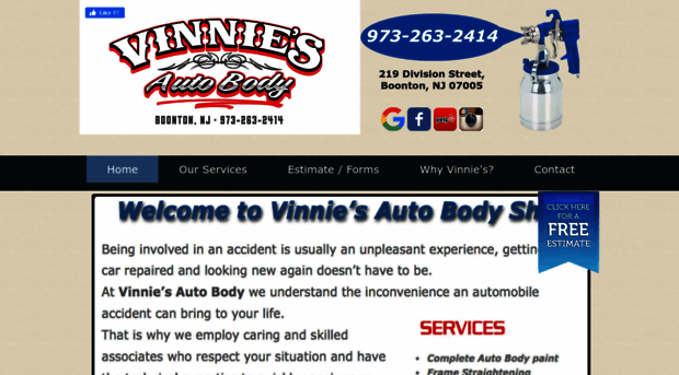 vinniesautobody.com