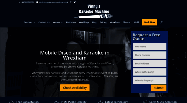 vinnyskaraokemachine.co.uk