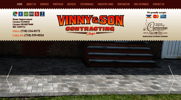 vinnysoncontracting.com