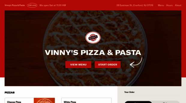 vinnyspizzapasta.com