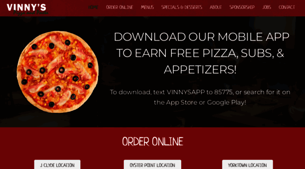 vinnyspizzava.com