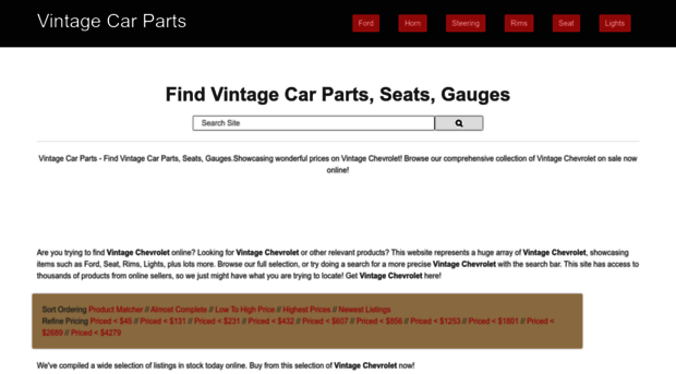 vintagecarsandpartssupply.com