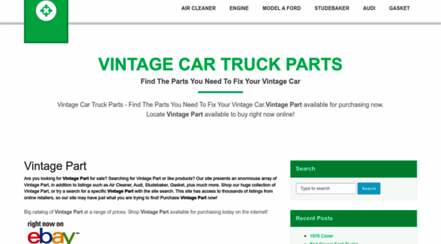 vintagecartruckpartsshop.net