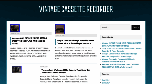 vintagecassetterecorder.com