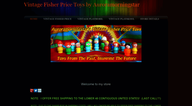 vintagefisherpricetoysbyauroramorningstar.com