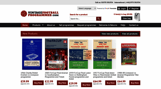 vintagefootballprogrammes.com