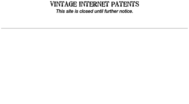 vintageinternetpatents.com