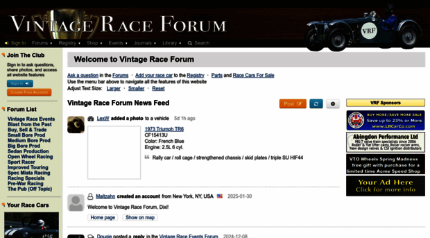 vintageraceforum.com
