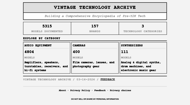 vintagetechnologyarchive.com