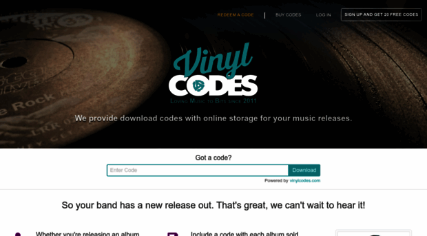 vinylcodes.com