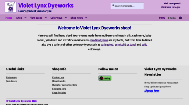 violetlynxdyeworks.com