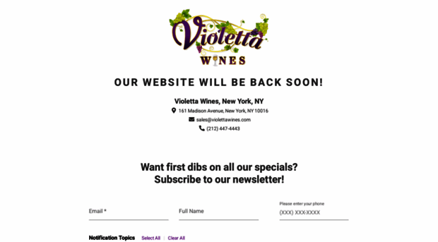 violettawines.com