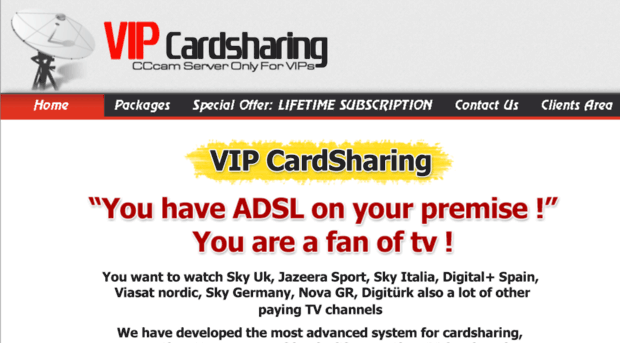 vipcardsharing.com