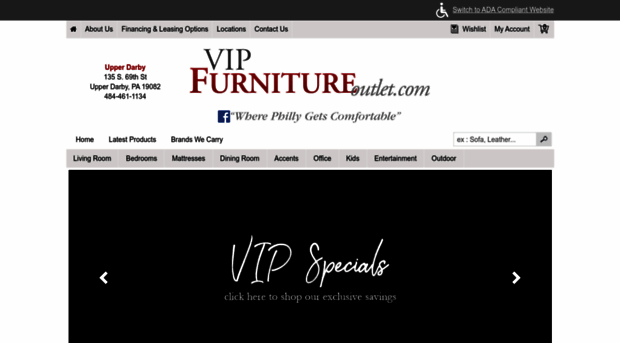 vipfurnitureoutlet.com