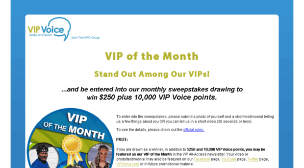 vipvoicememberofthemonth.com