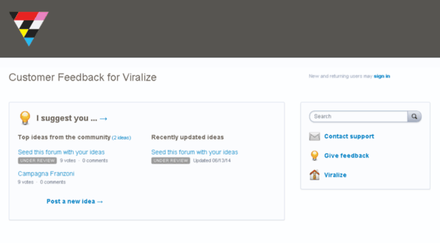 viralize.uservoice.com
