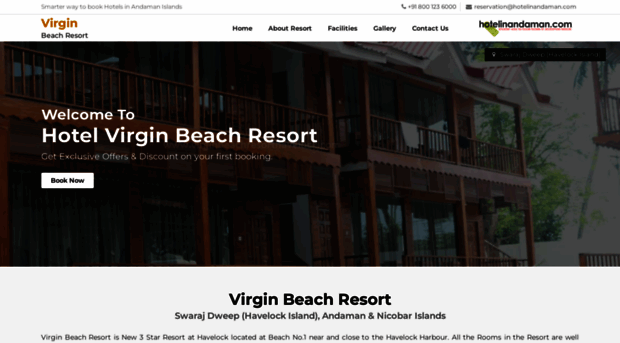 virginbeachresort-havelock.hotelinandaman.com