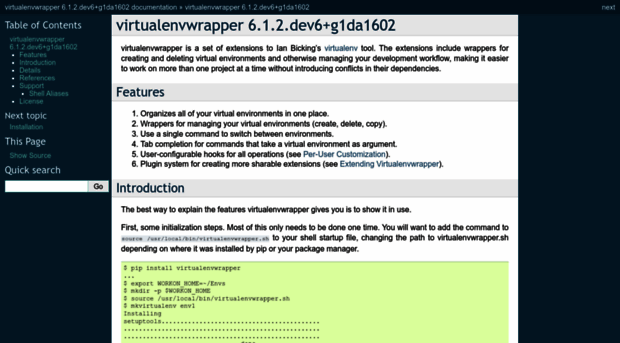 virtualenvwrapper.readthedocs.org
