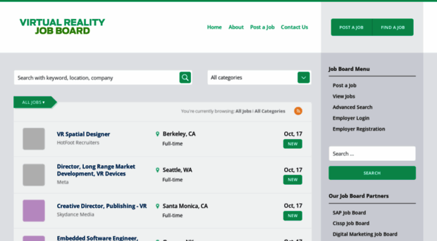 virtualrealityjobboard.com