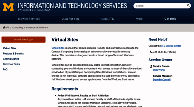 virtualsites.umich.edu