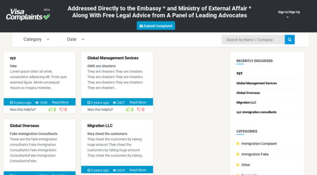 visacomplaints.com